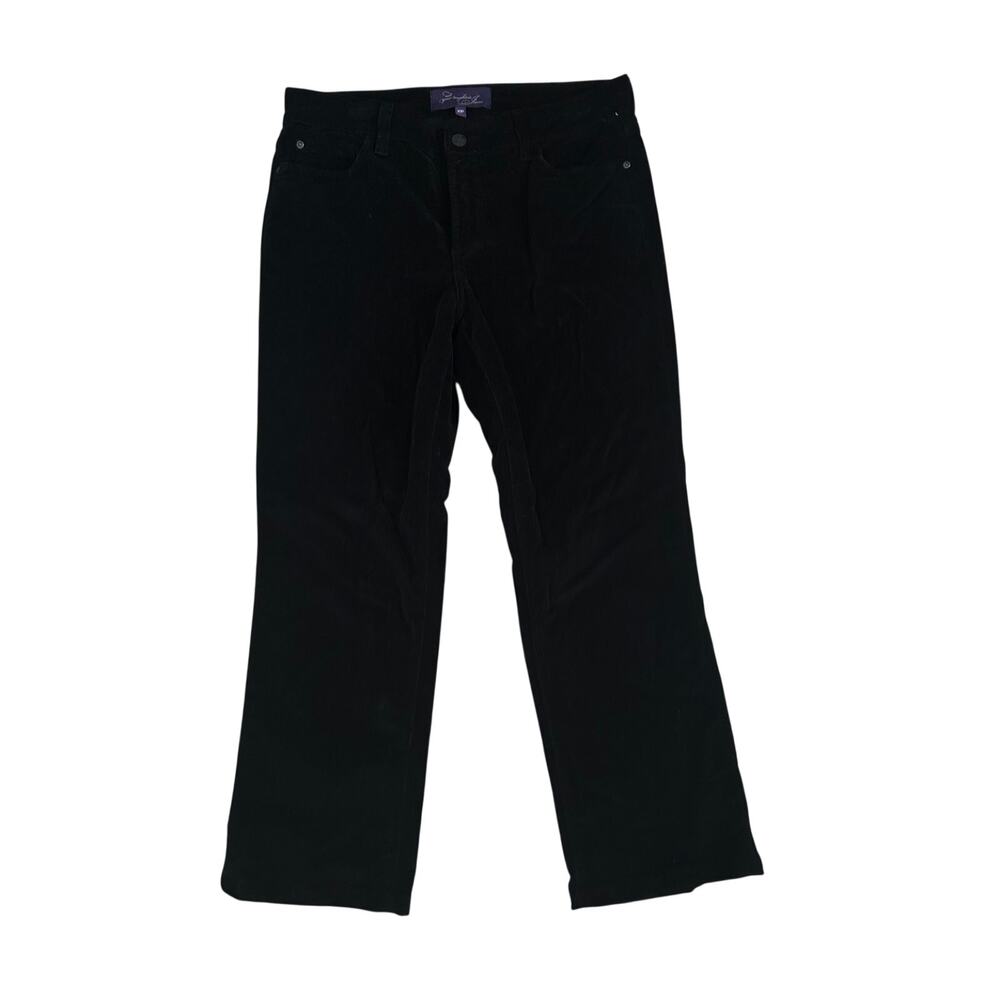 NYDJ CORDUROY BLACK PANTS SIZE 10P